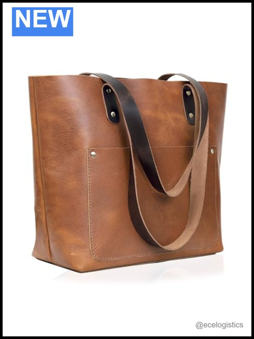 Genuine Leather Large Tote Bag for Women Shoulder Handbag Work Travel Laptop